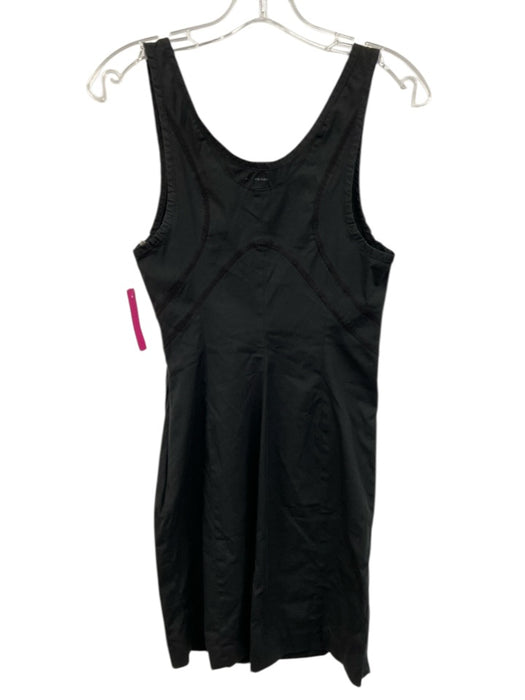 Prada Size Est S Black Missing Fabric Tag Sleeveless Paneled Side Zip Dress Black / Est S