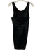 Prada Size Est S Black Missing Fabric Tag Sleeveless Paneled Side Zip Dress Black / Est S