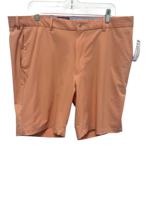 Peter Millar Size 38 Peach Synthetic Solid Athletic Khakis Men's Shorts Peach / 38