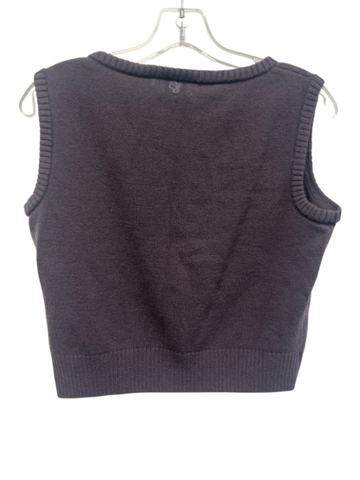 St. John Sport Size L Brown Wool & Rayon Knit Sleeveless Top Brown / L