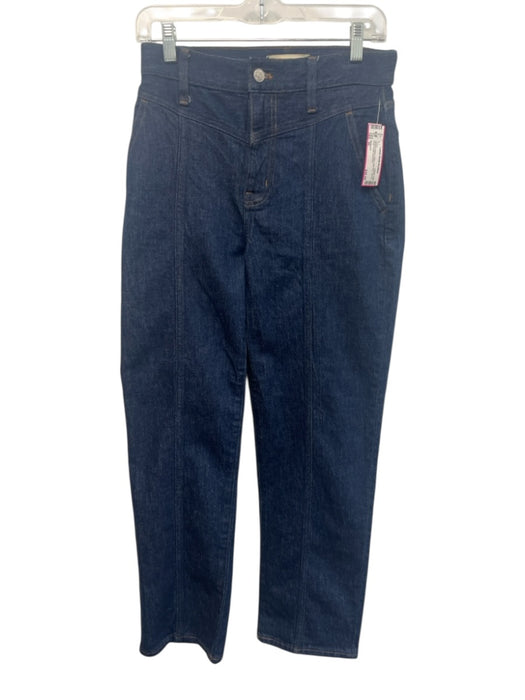 Madewell Size 26 Medium Wash Cotton High Rise Zip Fly Seam Detail Jeans Medium Wash / 26
