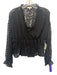 Parker Size S Black Polyester Long Sleeve Swiss Dots Lined Sheer Top Black / S