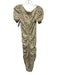 Bardot Size 6/S White, Yellow, Gray Viscose Short Sleeve Scoop Neck Floral Dress White, Yellow, Gray / 6/S