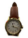 Coach Brown & Gold Leather Strap Buckle stainless steel Watches Brown & Gold
