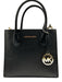 Michael Kors Black Leather Zip Close Hand & Crossbody Pebbled Bag Black