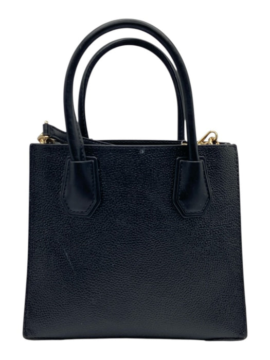 Michael Kors Black Leather Zip Close Hand & Crossbody Pebbled Bag Black