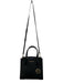 Michael Kors Black Leather Zip Close Hand & Crossbody Pebbled Bag Black