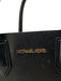Michael Kors Black Leather Zip Close Hand & Crossbody Pebbled Bag Black
