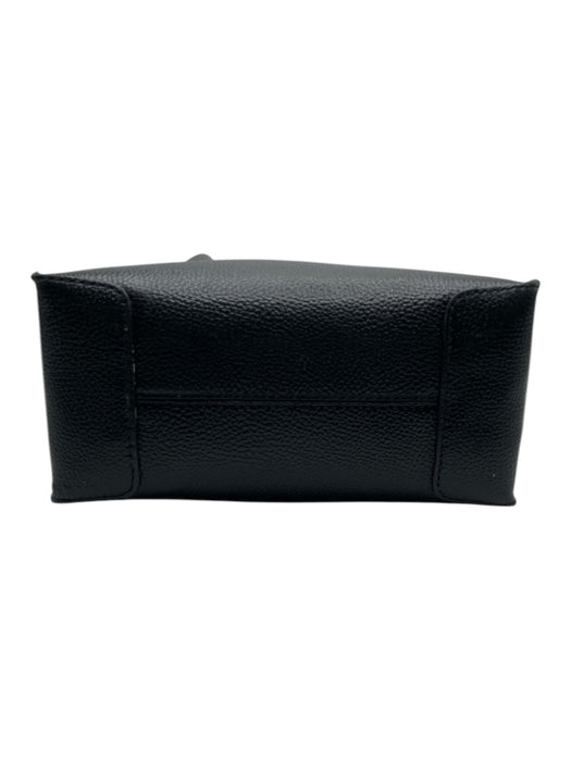 Michael Kors Black Leather Zip Close Hand & Crossbody Pebbled Bag Black