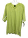 Nike Size L Yellow Synthetic Solid V Neck Athleisure Men's Short Sleeve Yellow / L