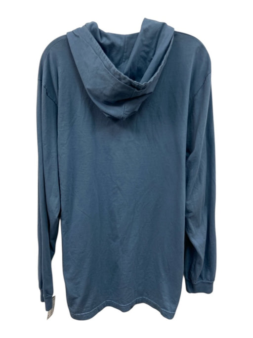 Stussy Size L Blue Cotton logo Hoodie Men's Long Sleeve Shirt Blue / L
