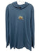 Stussy Size L Blue Cotton logo Hoodie Men's Long Sleeve Shirt Blue / L
