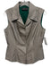 Richard Tyler Size 12 Green, Beige, Brown Silk Sleeveless Houndstooth Vest Green, Beige, Brown / 12