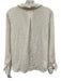 XiRENA Size S White Cotton Long Sleeve Textured Collar V Neck Top White / S