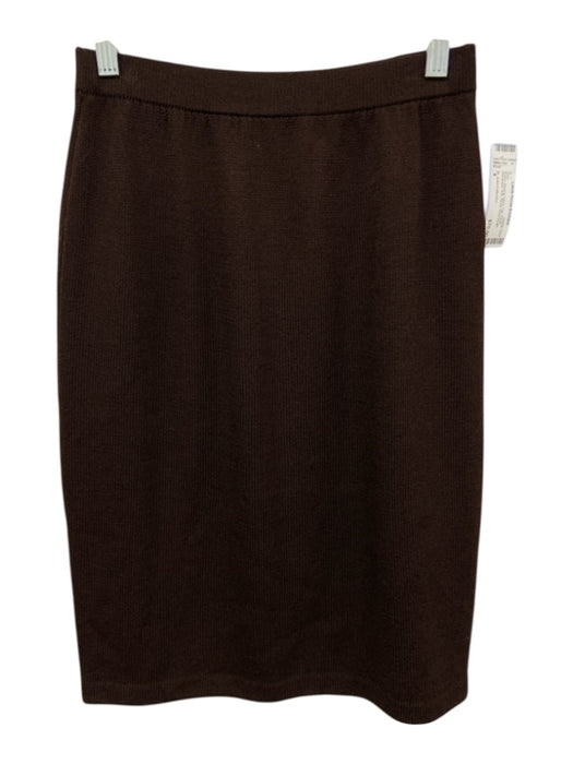 St. John Collection Size 4 Brown Missing Fabric Tag Elastic Waistband Knit Skirt Brown / 4
