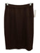 St. John Collection Size 4 Brown Missing Fabric Tag Elastic Waistband Knit Skirt Brown / 4