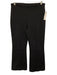 Sonia Rykiel Size S Black Cotton Blend Elastic Waistband Knit Flare Pants Black / S