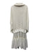 Daily Practice Size 3X Cream White Cotton & Polyester Waffle Knit Twofer Dress Cream White / 3X
