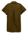 Maeve by ANTHROPOLGIE Size L Olive Green Cotton Short Cuff Sleeve Collared Dress Olive Green / L