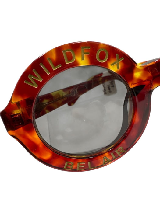 Wildfox Brown Acetate Tortoiseshell Logo Detail Round tinted lens Sunglasses Brown