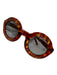 Wildfox Brown Acetate Tortoiseshell Logo Detail Round tinted lens Sunglasses Brown