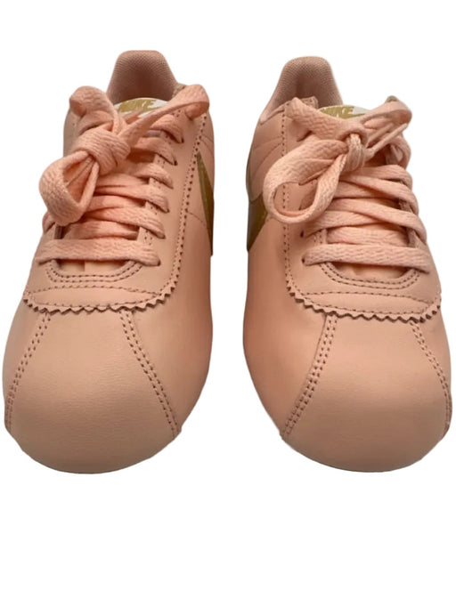 Nike Shoe Size 7.5 Pink & Gold Leather Upper Swoosh Side Lace Up Sneakers Pink & Gold / 7.5