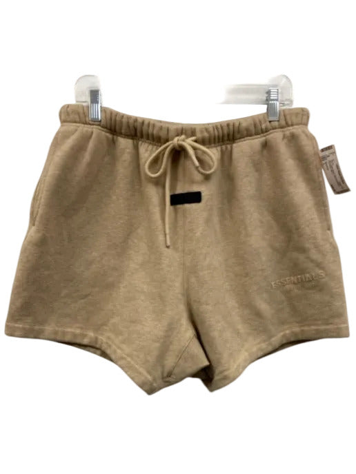 Essentials Size L Tan Cotton Blend Solid Sweatpant Men's Shorts Tan / L
