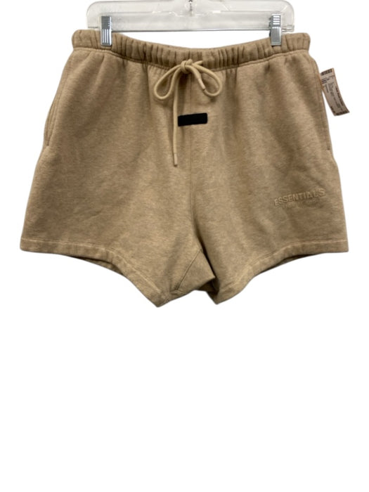 Essentials Size L Tan Cotton Blend Solid Sweatpant Men's Shorts Tan / L