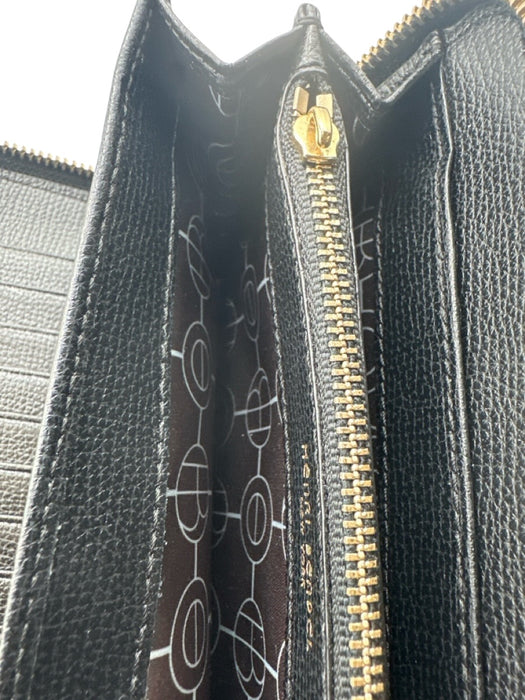 Henri Bendel Black, Green & purple Leather Color Shift Oil Slick Wallets Black, Green & purple