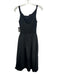 ASTR Size XS Black Polyester Blend Twist Strap Sleeveless Maxi Dress Black / XS