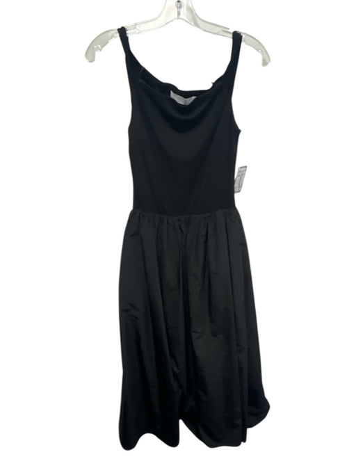 ASTR Size XS Black Polyester Blend Twist Strap Sleeveless Maxi Dress Black / XS