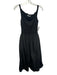 ASTR Size XS Black Polyester Blend Twist Strap Sleeveless Maxi Dress Black / XS