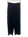 & Other Stories Size 0 Black Polyester Blend Pleated Waist Tapered Pants Black / 0