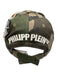 Philipp Plein Green, Brown, & Orange Cotton Camo Velcro Men's Hat Green, Brown, & Orange