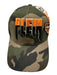 Philipp Plein Green, Brown, & Orange Cotton Camo Velcro Men's Hat Green, Brown, & Orange
