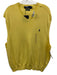 Polo NWT Size XXL Yellow Cotton Solid V Neck Vest Men's Sweater Yellow / XXL