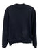 Lacoste Size S Navy Blue Cotton Blend Solid Sweatshirt Crew Long Sleeve Shirt Navy Blue / S