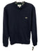 Lacoste Size S Navy Blue Cotton Blend Solid Sweatshirt Crew Long Sleeve Shirt Navy Blue / S