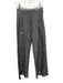 Qxigou Size M Light Gray & White No Fabric Tag Side Zip Pin Stripe Bow Pants Light Gray & White / M
