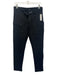 Karl Lagerfeld Size S Dark Gray & Black Rayon High Rise Zip Detail Tapered Pants Dark Gray & Black / S