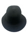 Rag & Bone Black Wool Leather Detail Brim Hat Black / S