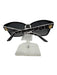 Versace Black, White & Gray Acetate Square Lens Cheetah Print Logo Sunglasses Black, White & Gray