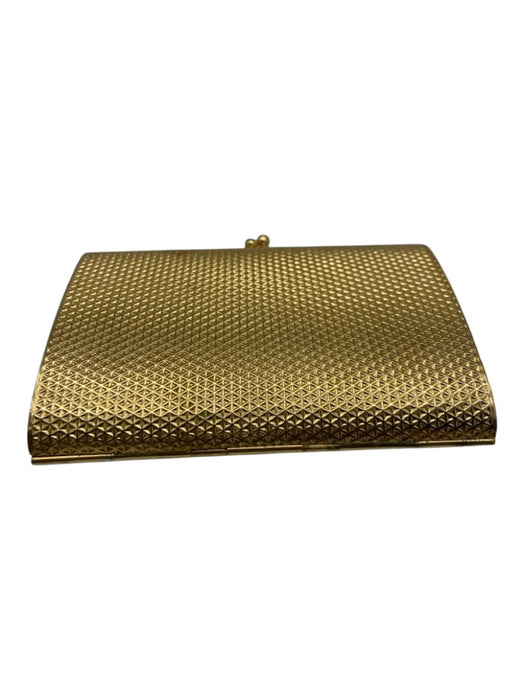 Gold Metal Textured Embossed Art Deco Purse Gold / Mini