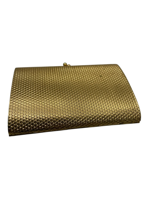 Gold Metal Textured Embossed Art Deco Purse Gold / Mini