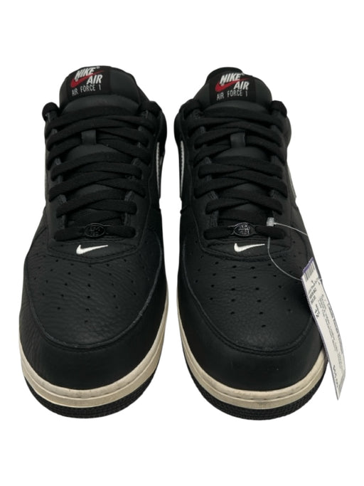 Nike Shoe Size 12 Black & White Leather Solid Sneaker Men's Shoes 12