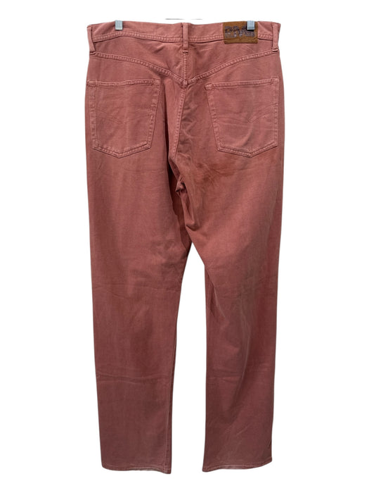 River Size 33 Red Cotton Blend Solid Khakis Men's Pants Red / 33