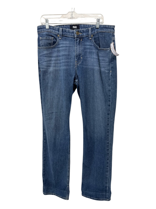 Paige Size 34 med light wash Cotton Blend Solid Jean Men's Pants med light wash / 34