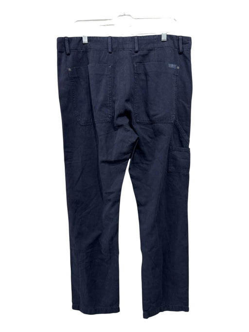 7 For All Mankind Size 32 Navy Cotton Blend Solid Khakis Men's Pants Navy / 32