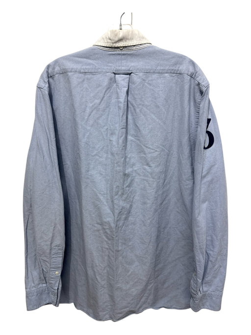 Ralph Lauren Size XL Light blue Cotton Solid Button Up Men's Long Sleeve Shirt Light blue / XL