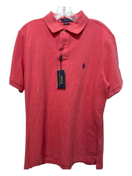 Polo NWT Size M Red Cotton Blend Solid Polo Men's Short Sleeve Red / M